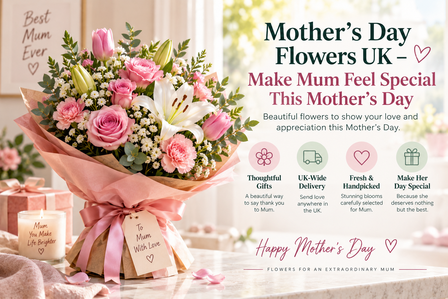 Mother's Day Flowers UK – Make Mum Feel Special This Mother's Day