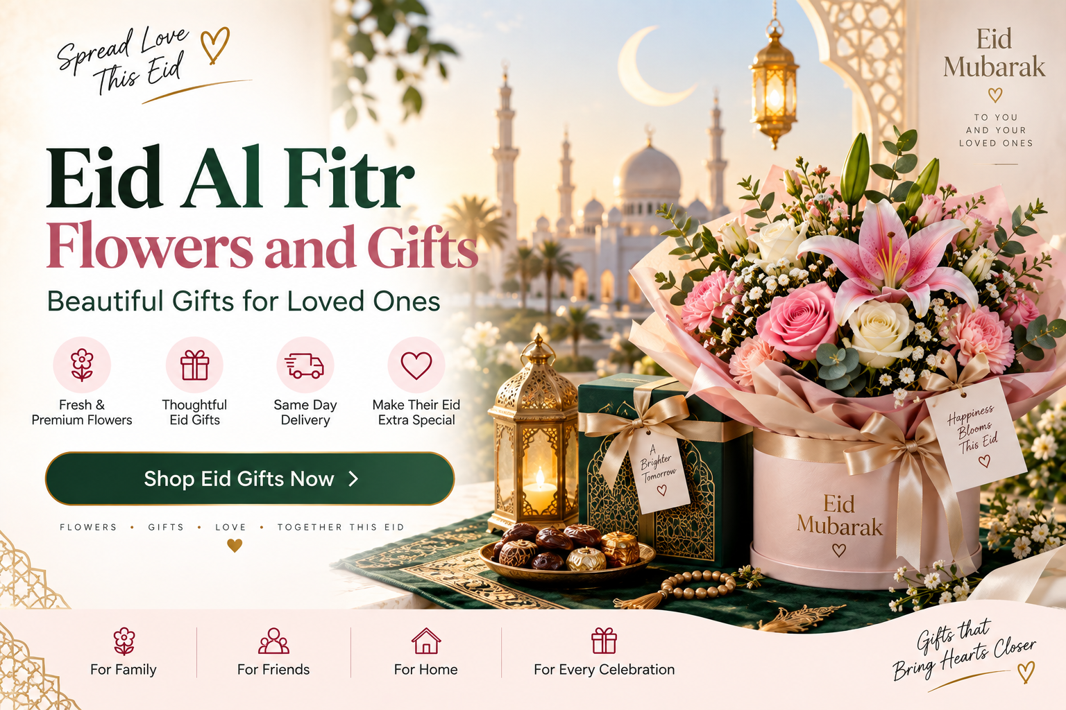 Eid Al Fitr Flowers and Gifts | Beautiful Gifts for Loved Ones