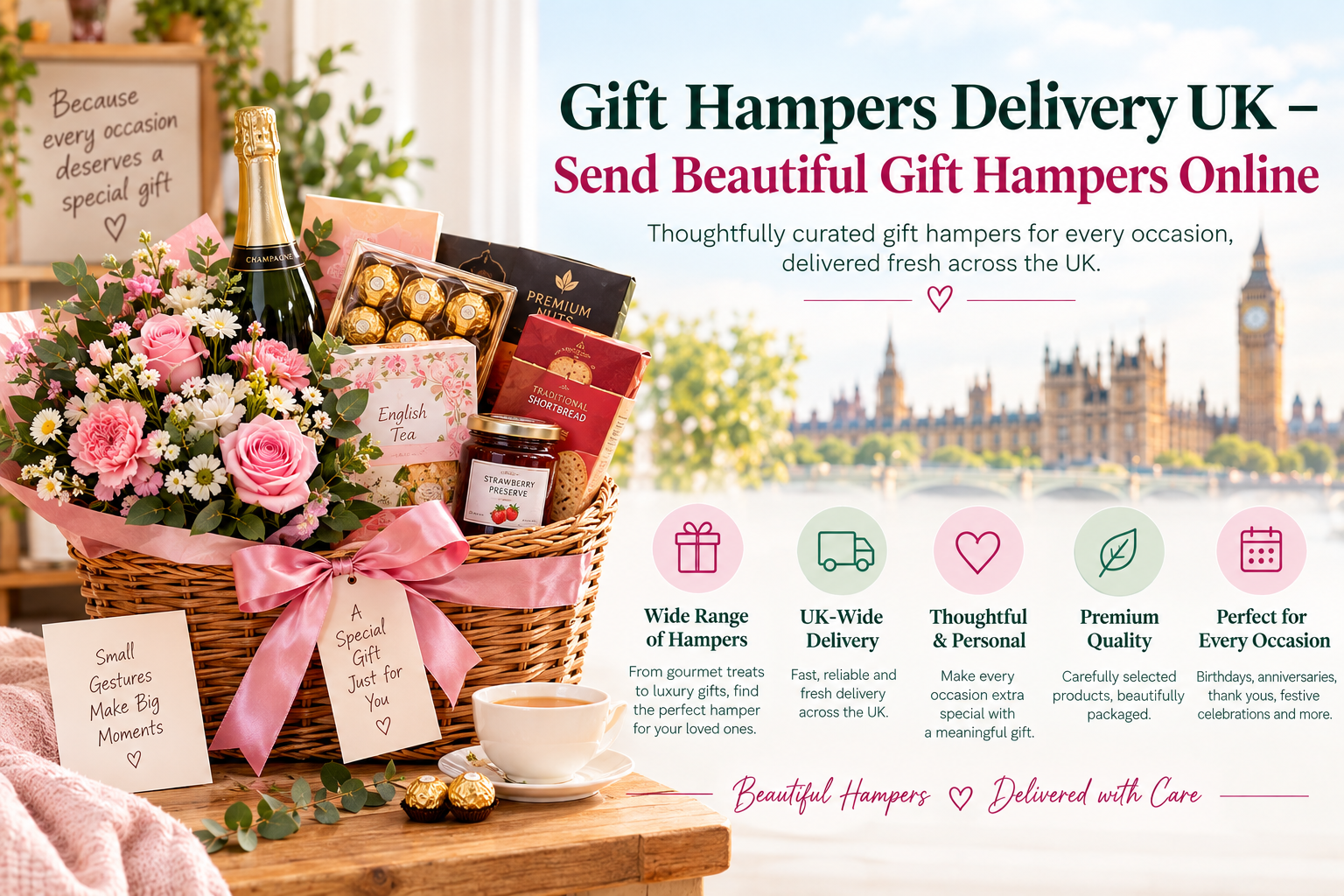 Gift Hampers Delivery UK – Send Beautiful Gift Hampers Online
