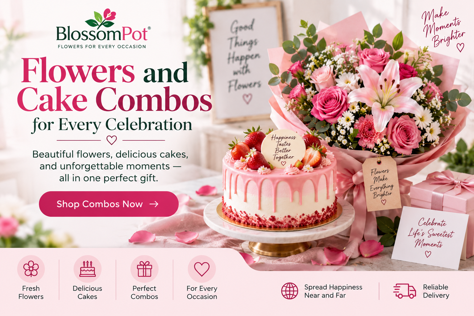 Flowers and Cake Combos for Every Celebration