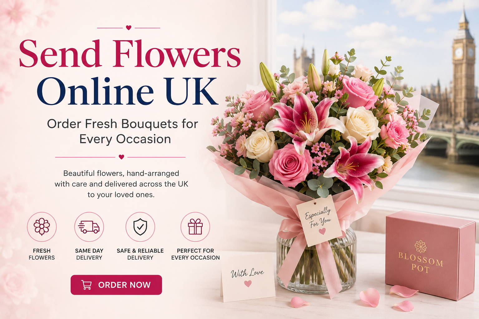 Send Flowers Online UK | Order Fresh Bouquets for Every Occasion