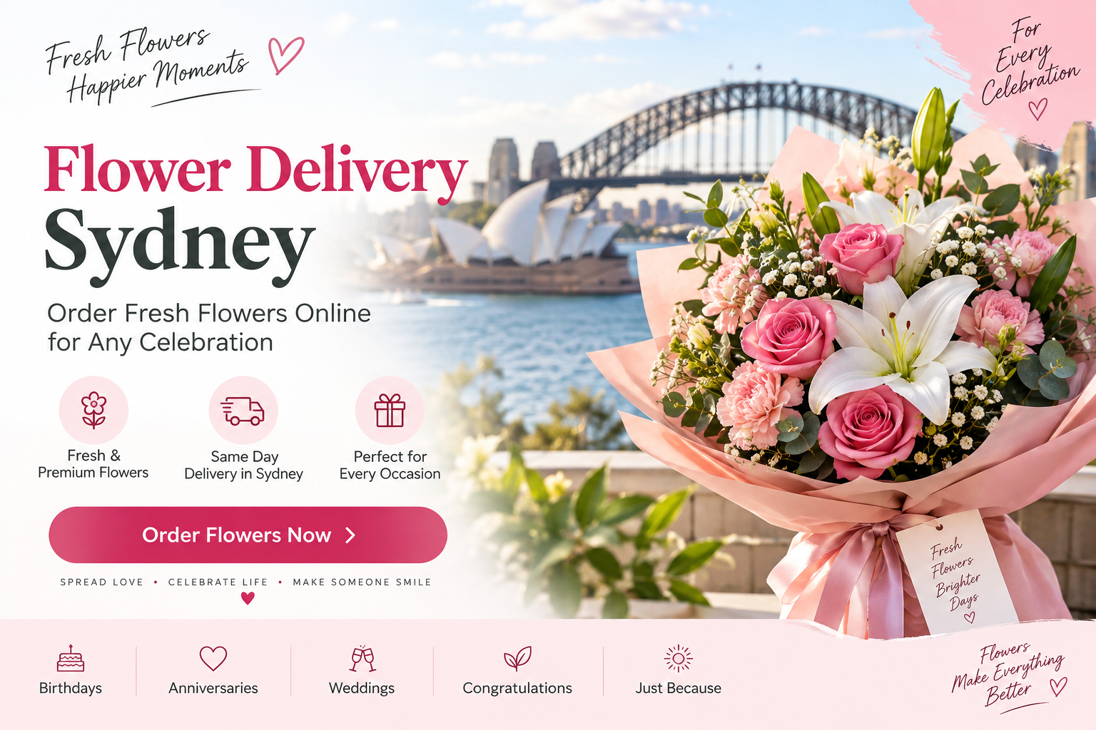 Flower Delivery Sydney – Order Fresh Flowers Online for Any Celebration