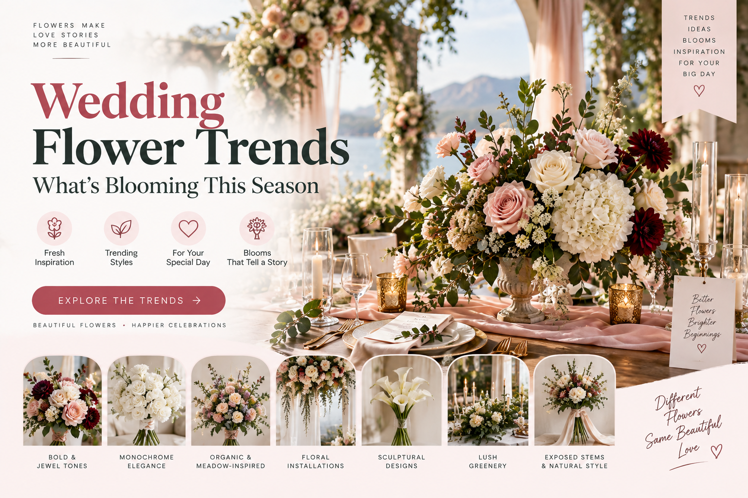 Wedding Flower Trends: What's Blooming This Season